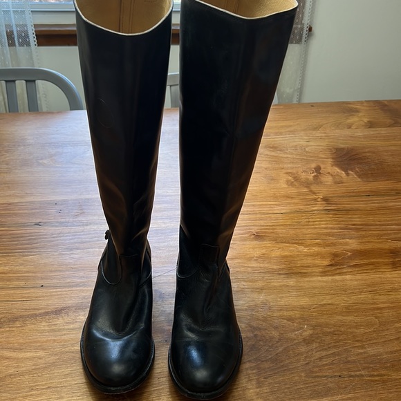 Frye Black Melissa Zip Back button boots - Picture 9 of 9